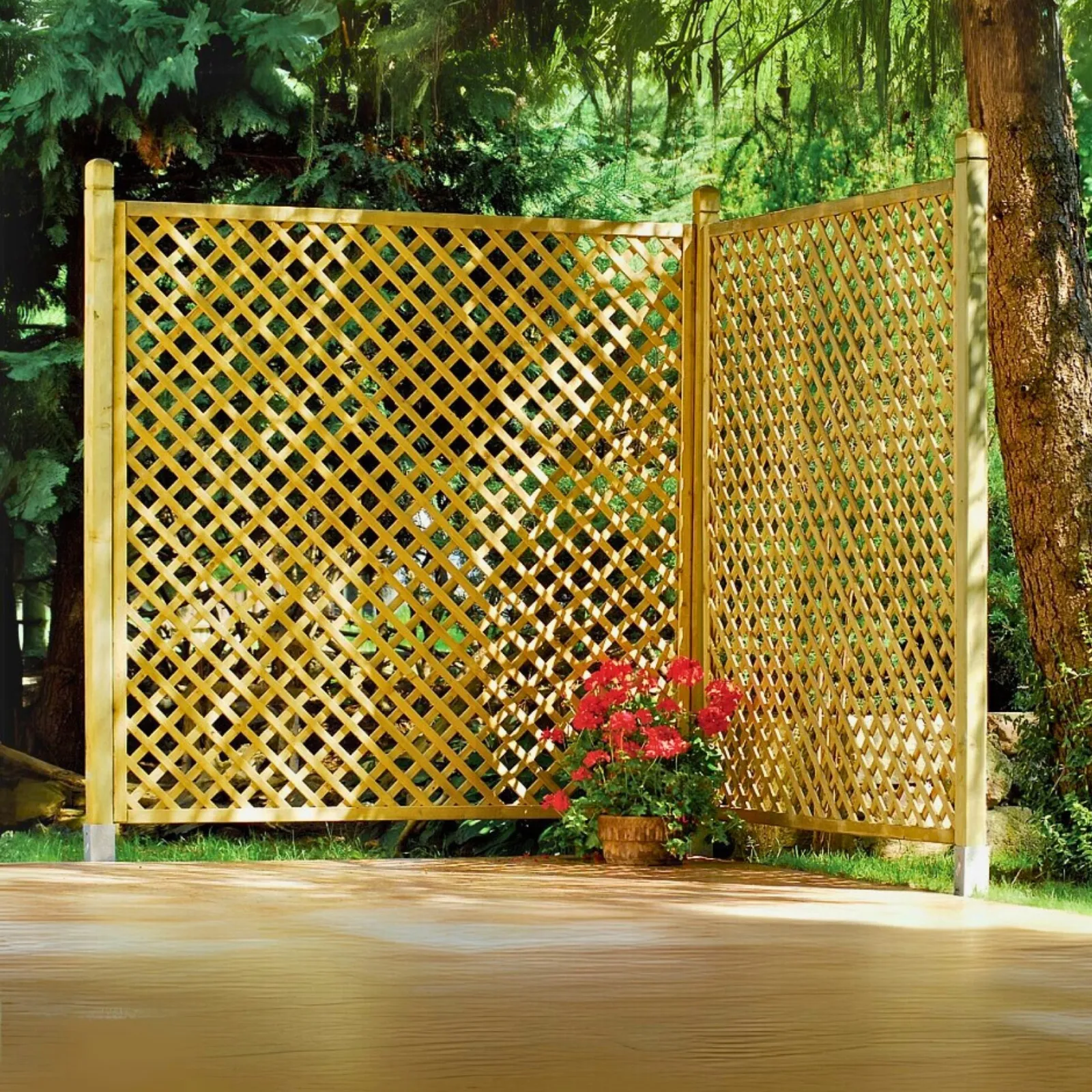 Premier Gitter als robuster Gartenzaun (2)