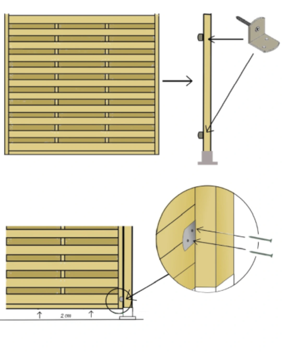 Zdjęcie: mocowanie łącznika do przęsła.
